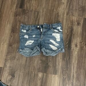 Distressed shorts F21